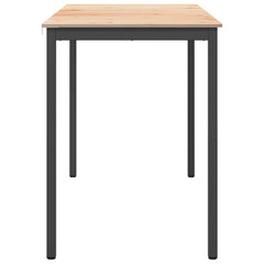 vidaXL Bar Table 150 x 80 x 105 cm Solid Pine Wood Natural Rectangular 6
