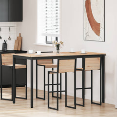 vidaXL Bar Table 180 x 90 x 105 cm Solid Pine Wood Natural Rectangular 1