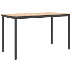 vidaXL Bar Table 180 x 90 x 105 cm Solid Pine Wood Natural Rectangular 2