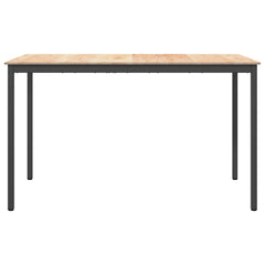 vidaXL Bar Table 180 x 90 x 105 cm Solid Pine Wood Natural Rectangular 5
