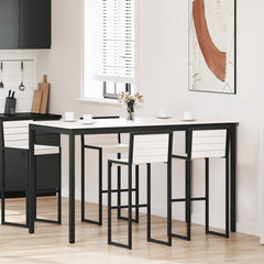 vidaXL Bar Table White 180 x 90 x 105 cm Solid Pine Wood 1