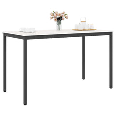 vidaXL Bar Table White 180 x 90 x 105 cm Solid Pine Wood 3