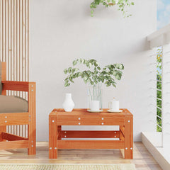 vidaXL Garden Footrest Solid Pine Wood Wax Brown Pine 1