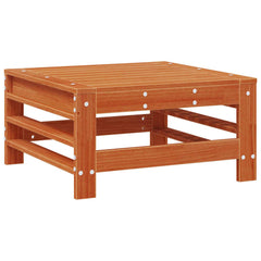 vidaXL Garden Footrest Solid Pine Wood Wax Brown Pine 2