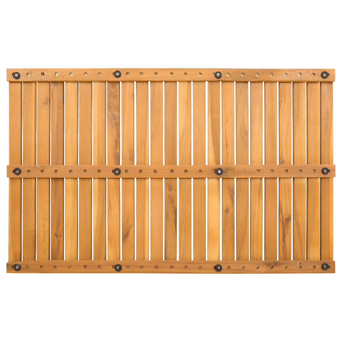 Bath Mat Natural Solid Acacia Wood 80 cm 50 cm