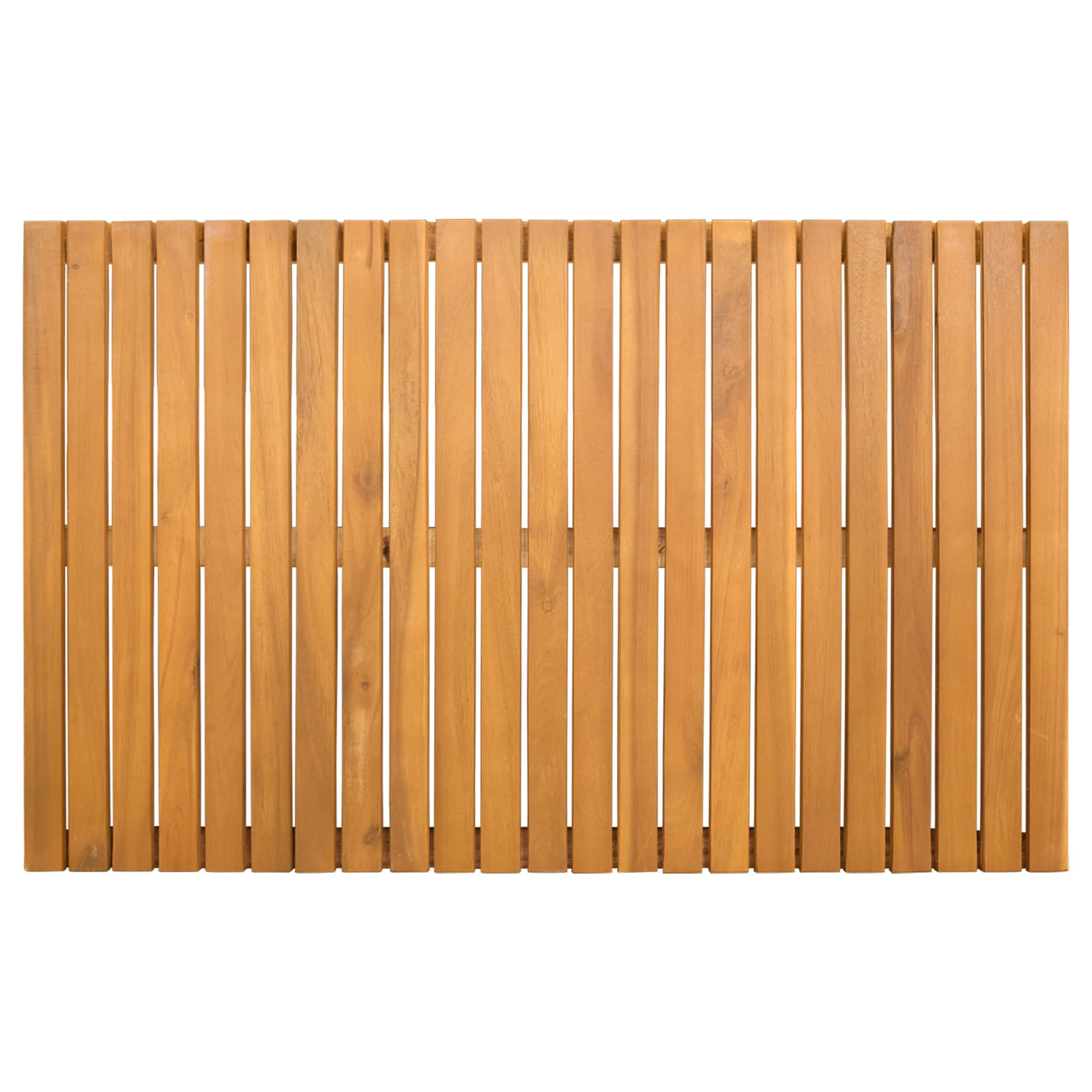 vidaXL Bath Mat Natural 80 x 50 cm Solid Acacia Wood 4