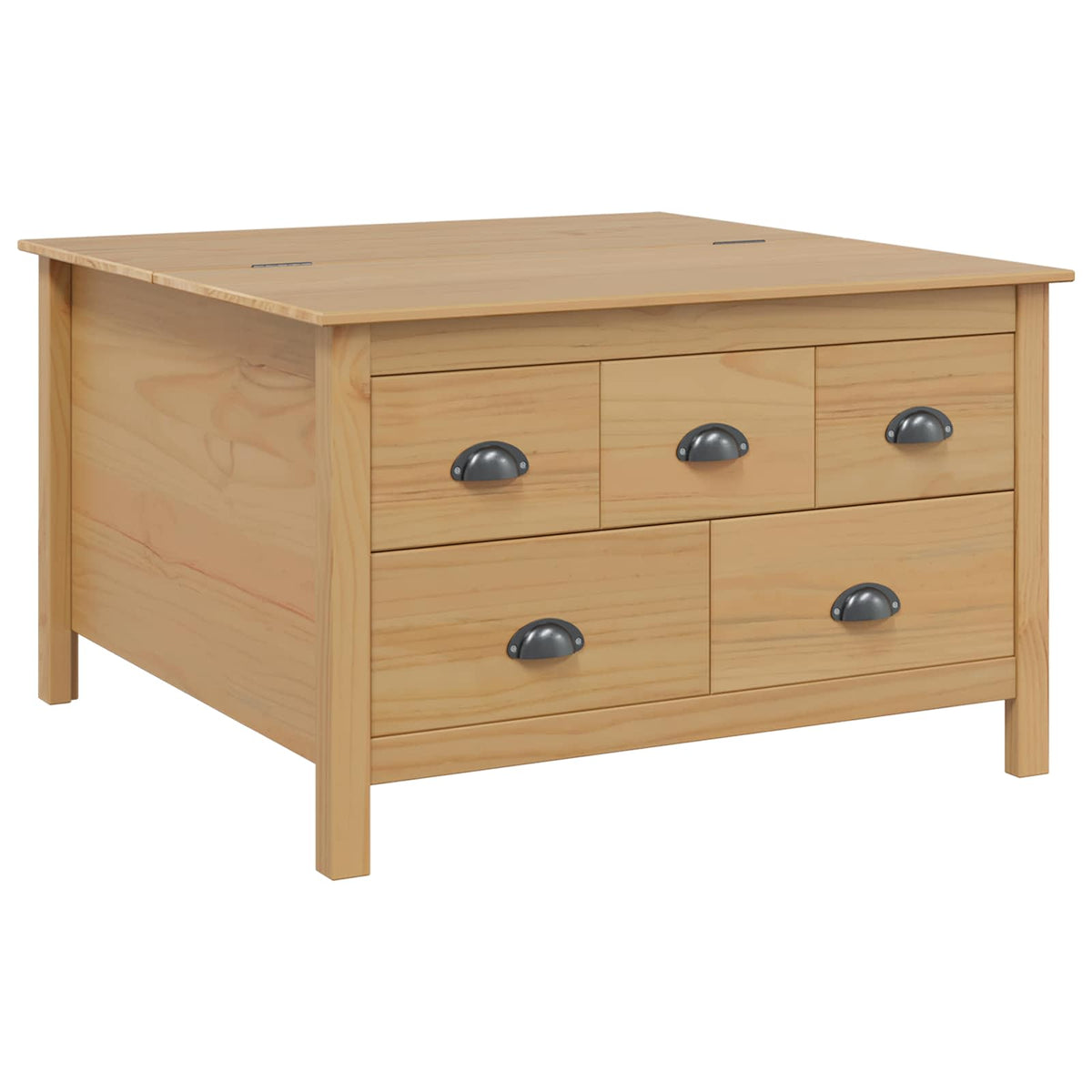 Coffee Table HILL 79.5 x 79.5 x 49 cm Honey brown