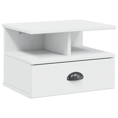 vidaXL Bedside Cabinet HILL White 40 x 31 x 27 cm Solid Pine Wood 2