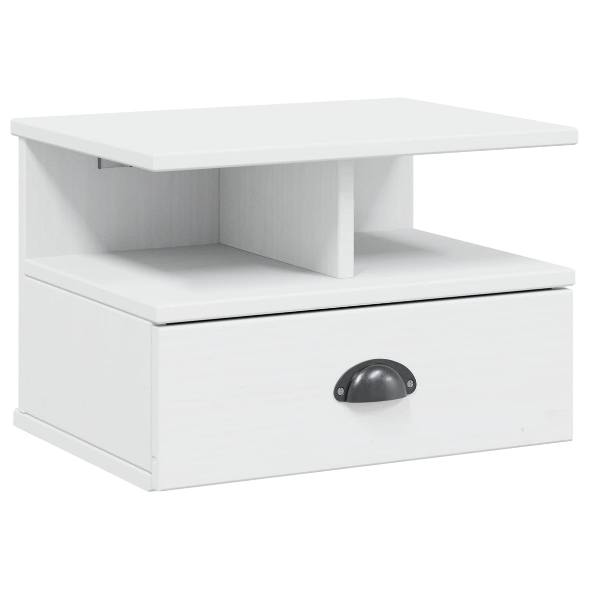 Bedside Cabinet with Drawer HILL 40 x 31 x 27 cm White