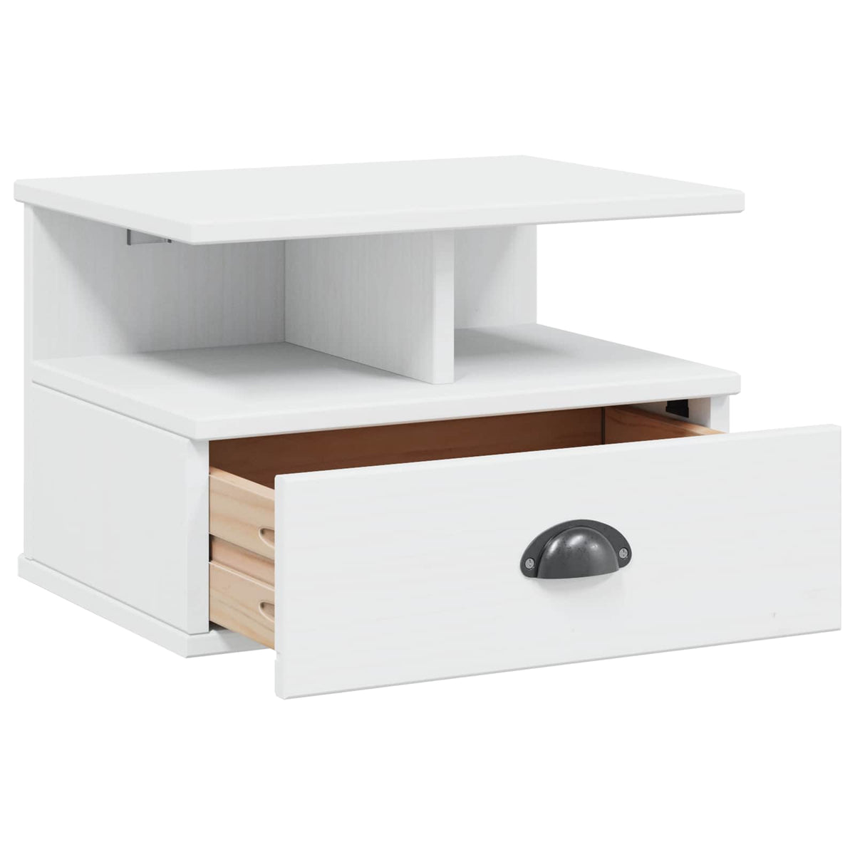 Bedside Cabinet with Drawer HILL 40 x 31 x 27 cm White