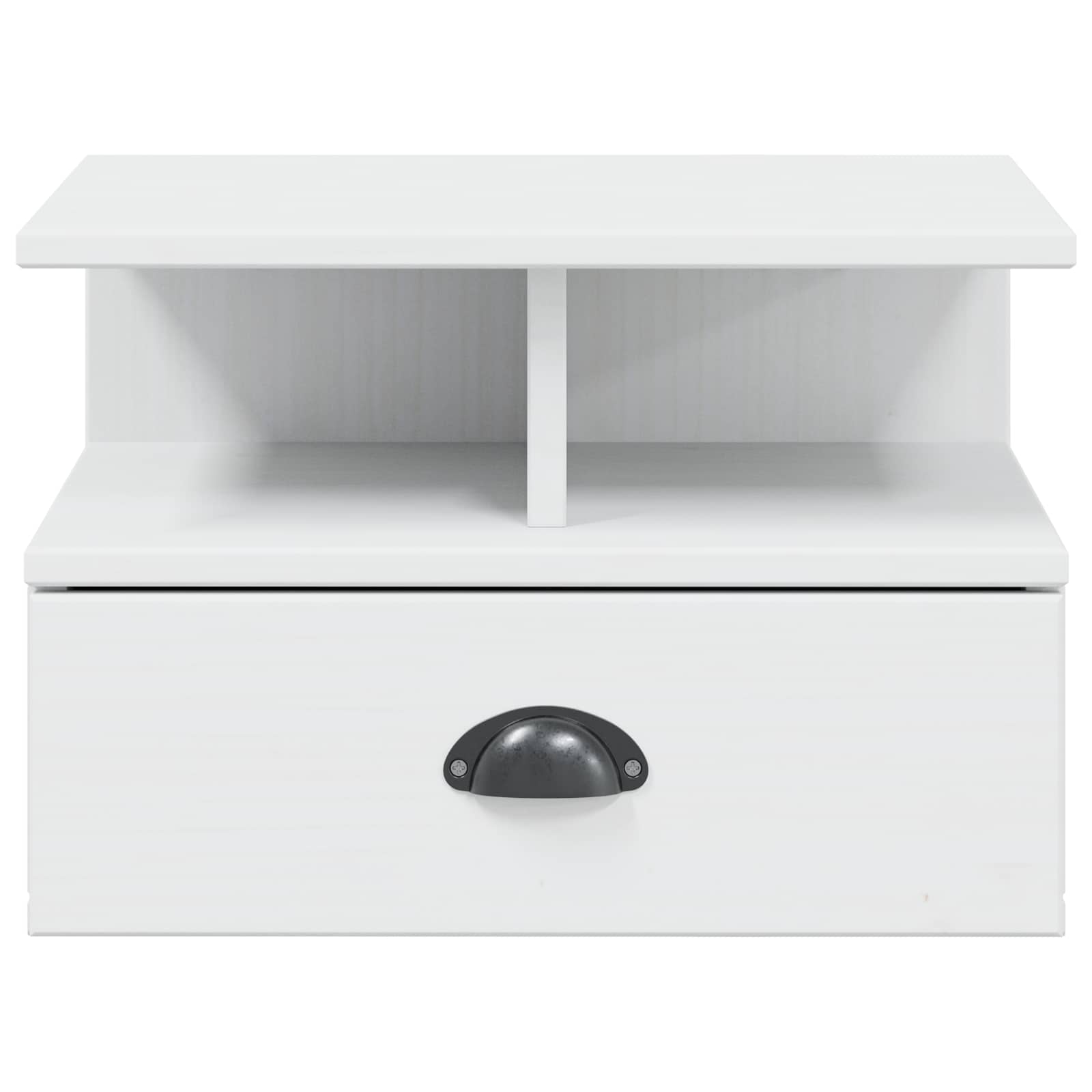 vidaXL Bedside Cabinet HILL White 40 x 31 x 27 cm Solid Pine Wood 5