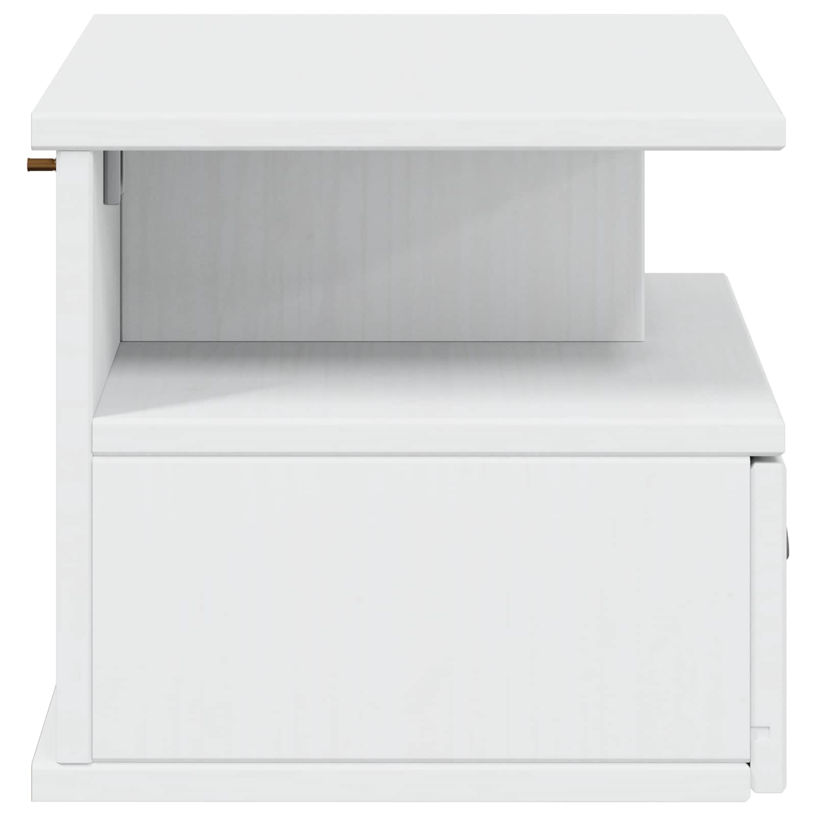 vidaXL Bedside Cabinet HILL White 40 x 31 x 27 cm Solid Pine Wood 6