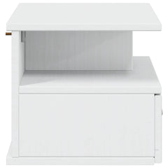vidaXL Bedside Cabinet HILL White 40 x 31 x 27 cm Solid Pine Wood 6