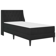 vidaXL Bed Frame with Mattress with Headboard Black 90 x 190 cm Velvet 3
