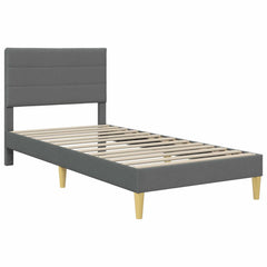 Bed Frame Fabric Dark grey Single