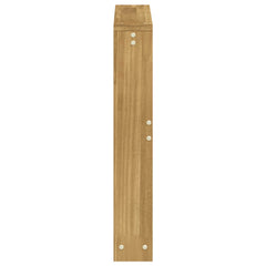 vidaXL Armrests Module 2 pcs White 58.5 x 10 x 61 cm Solid Acacia Wood 6