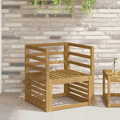 vidaXL Armrests Module 2 pcs White 59 x 4 x 73 cm Solid Acacia Wood 1