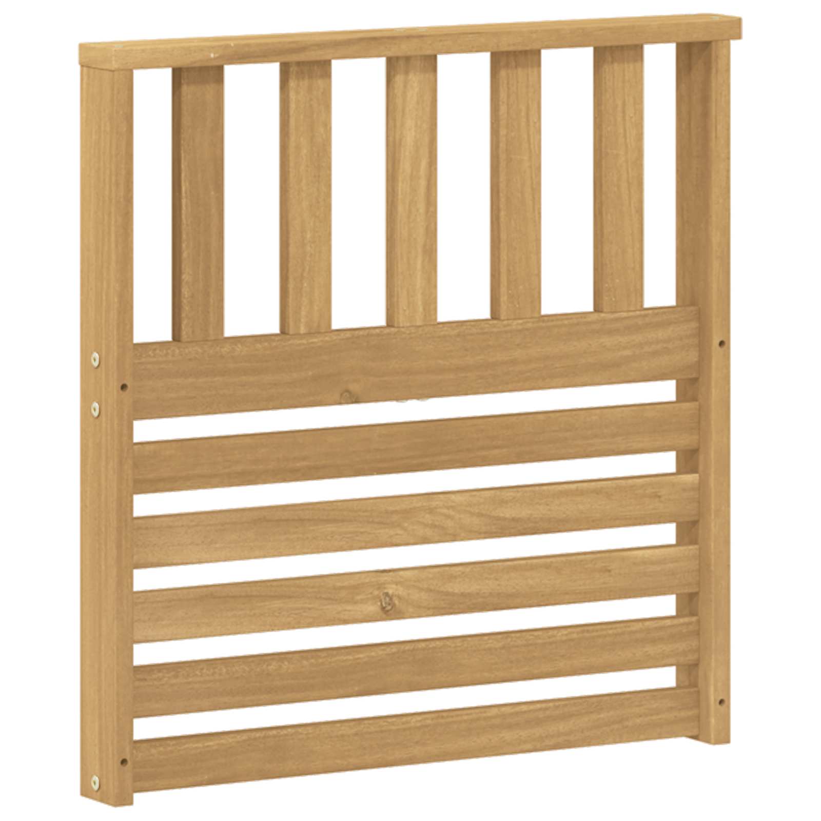 vidaXL Armrests Module 2 pcs White 60 x 6 x 61 cm Solid Acacia Wood 4