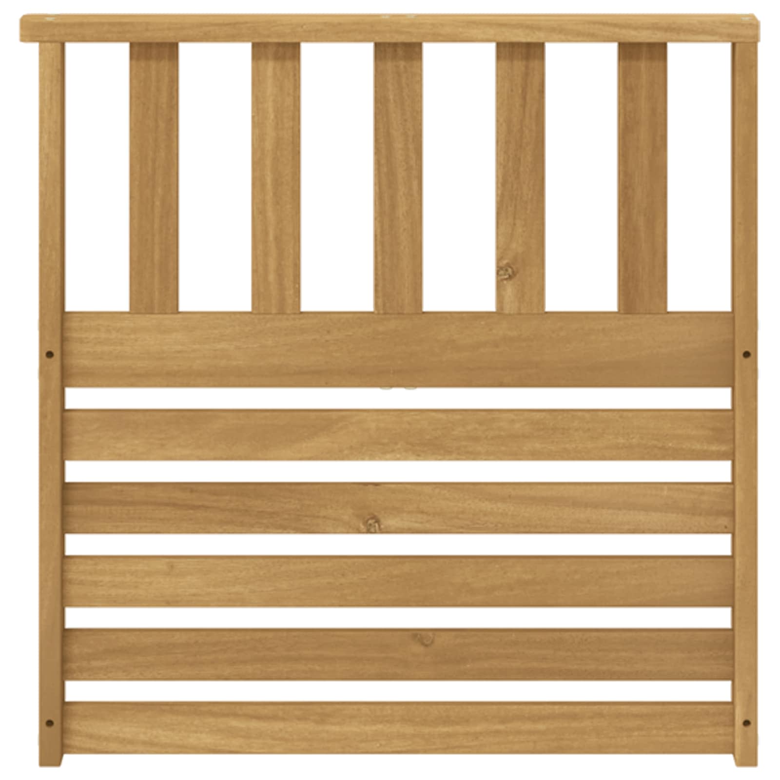 vidaXL Armrests Module 2 pcs White 60 x 6 x 61 cm Solid Acacia Wood 5