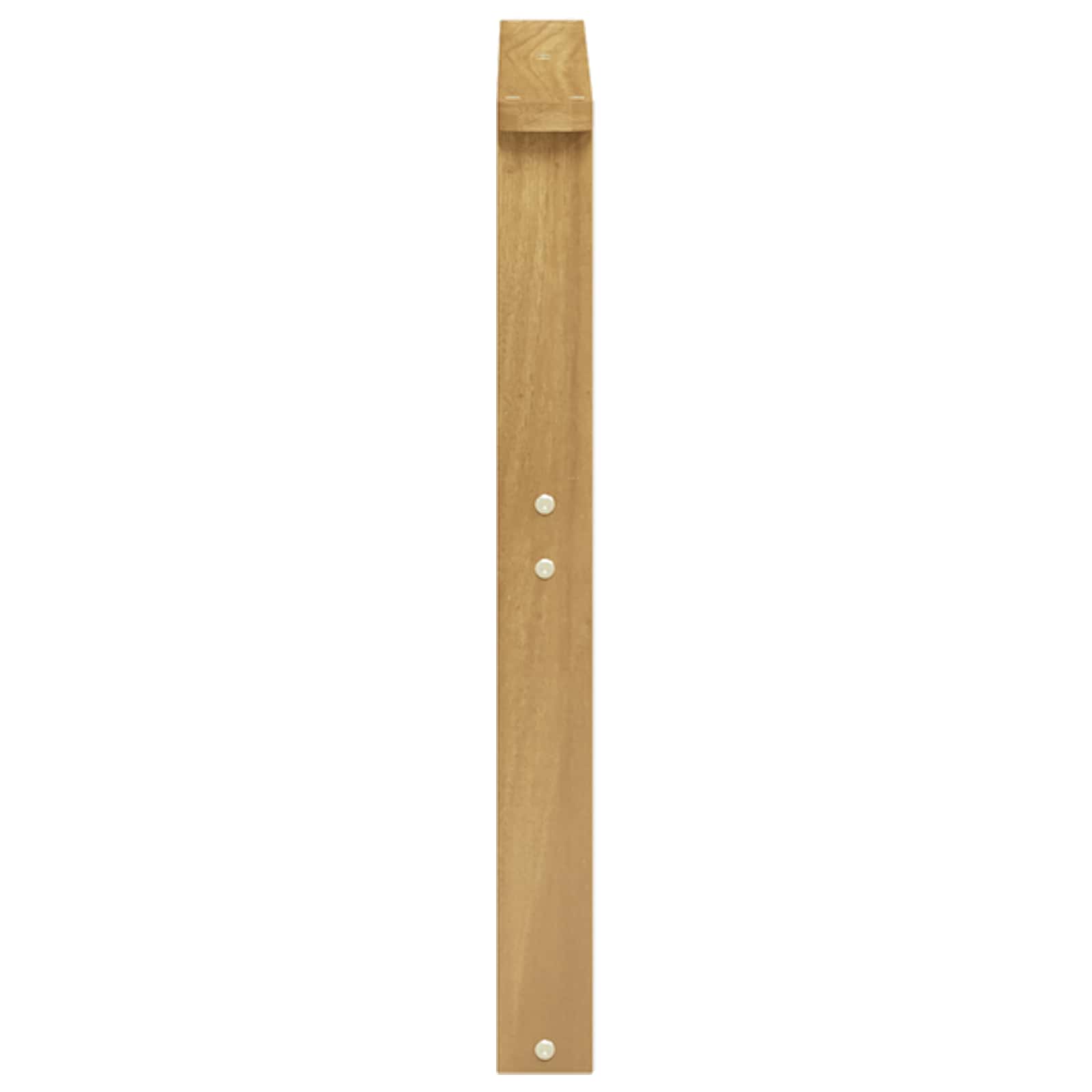 vidaXL Armrests Module 2 pcs White 60 x 6 x 61 cm Solid Acacia Wood 6