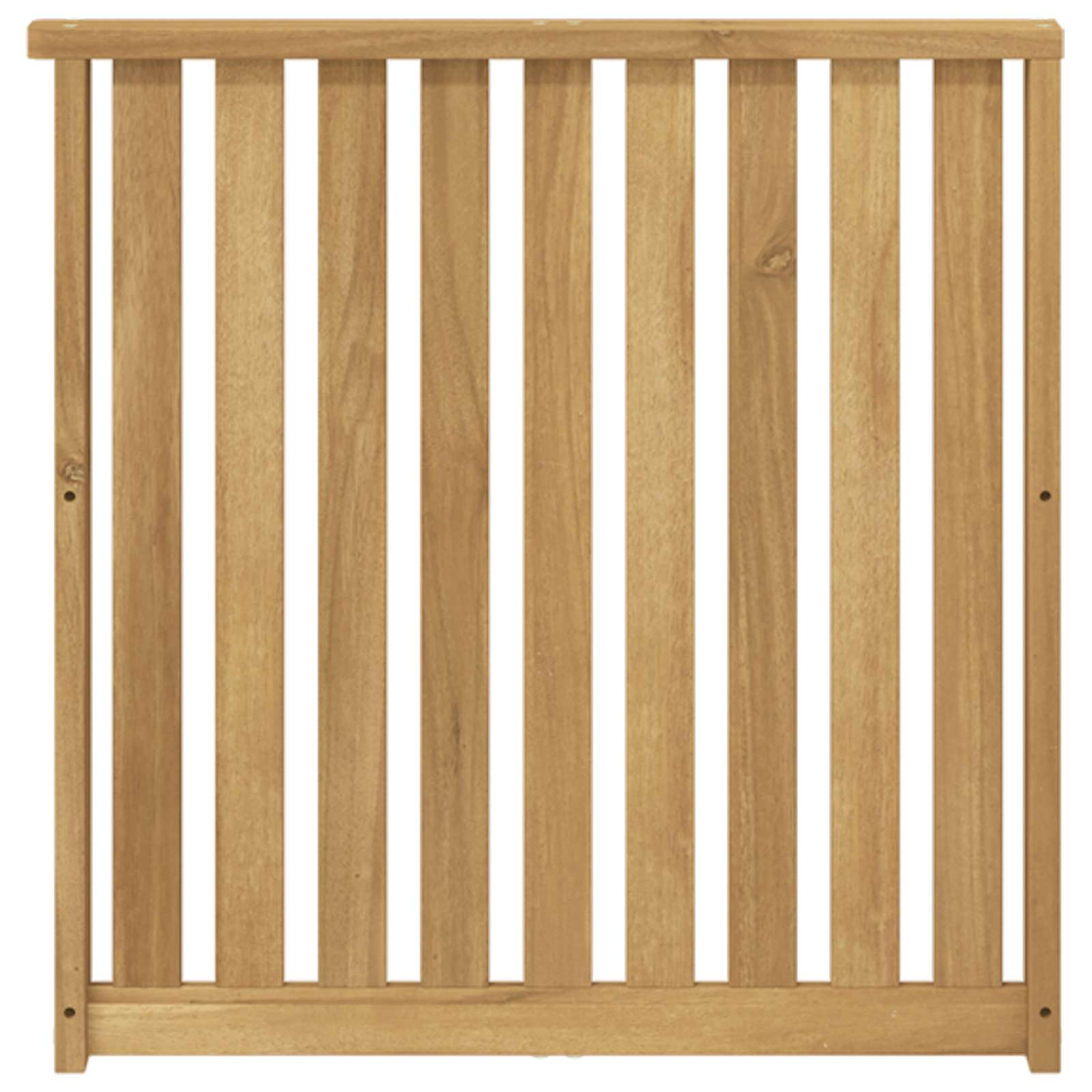 vidaXL Armrests Module 2 pcs White 60 x 6 x 61 cm Solid Acacia Wood 5