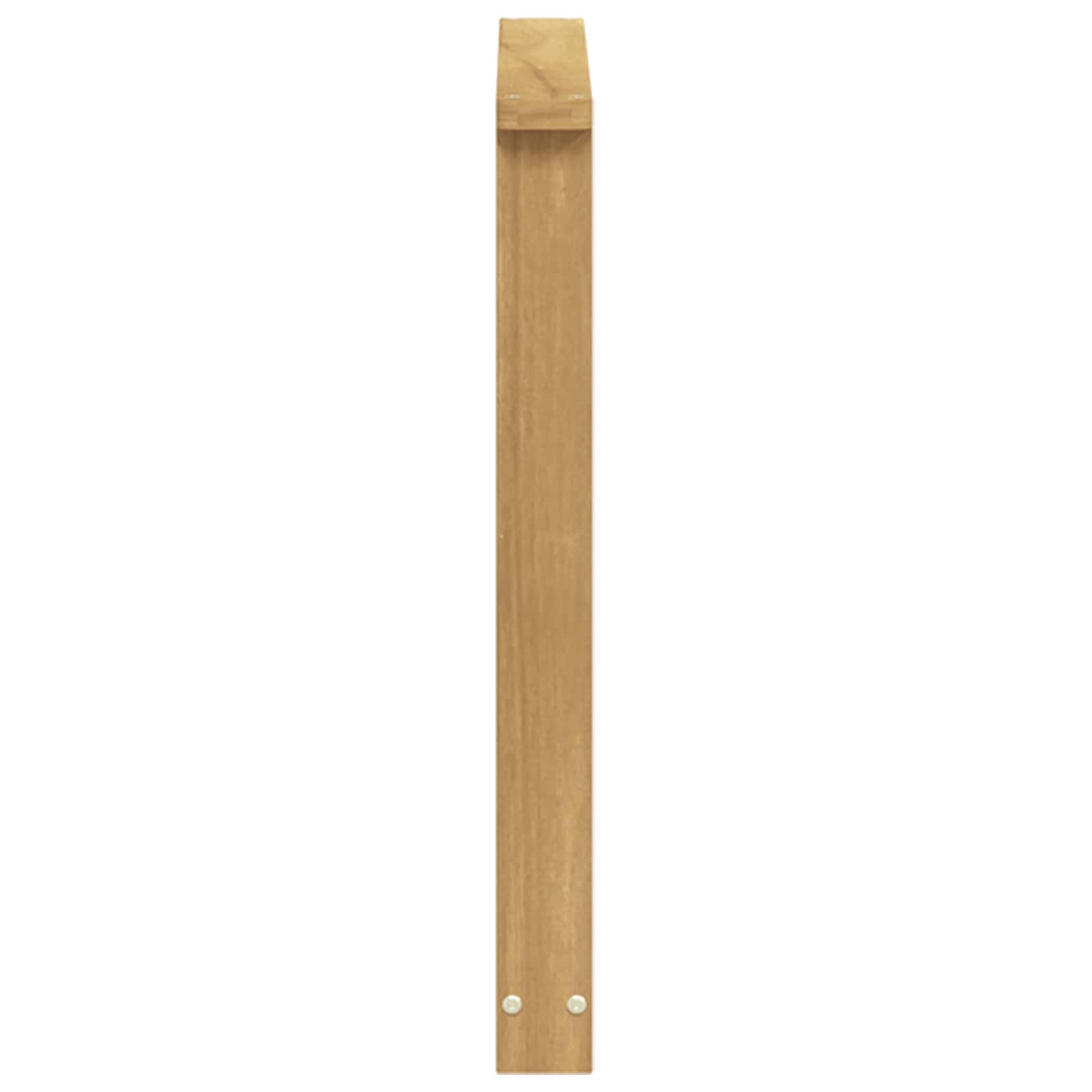 vidaXL Armrests Module 2 pcs White 60 x 6 x 61 cm Solid Acacia Wood 6