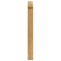 vidaXL Armrests Module 2 pcs White 60 x 6 x 61 cm Solid Acacia Wood 6