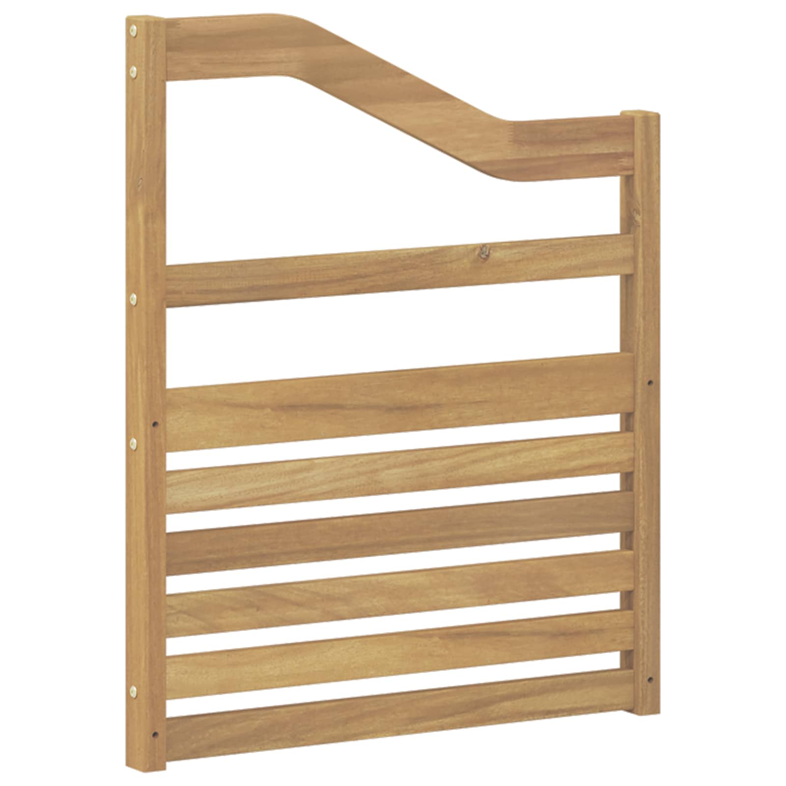 vidaXL Armrests Module 2 pcs White 59 x 4 x 73 cm Solid Acacia Wood 4