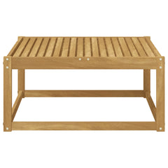 vidaXL Outdoor Footstool Solid Acacia Wood White 79 x 79 x 37 cm 3