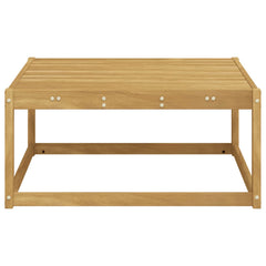 vidaXL Outdoor Footstool Solid Acacia Wood White 79 x 79 x 37 cm 4