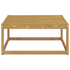 vidaXL Outdoor Footstool Solid Acacia Wood White 79 x 79 x 37 cm 4
