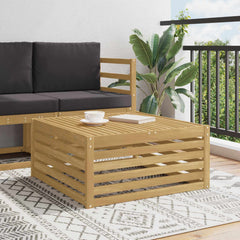 vidaXL Outdoor Table Solid Acacia Wood White 79 x 79 x 37 cm 1