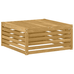 vidaXL Outdoor Footstool Solid Acacia Wood White 79 x 79 x 37 cm 2
