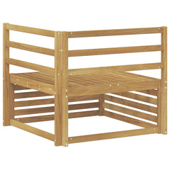 vidaXL Outdoor Corner Sofa Solid Acacia Wood White 83 x 83 x 73 cm 5