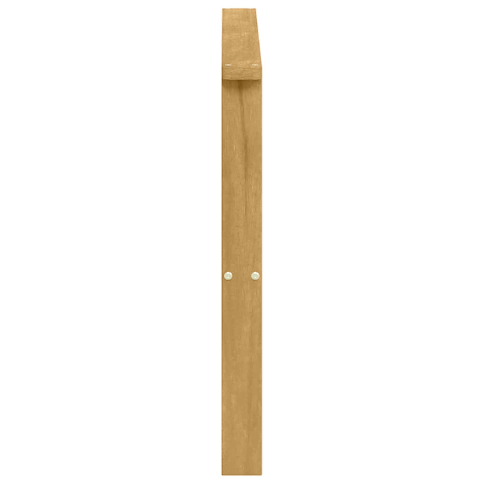 vidaXL Armrests Module 2 pcs White 80 x 6 x 61 cm Solid Acacia Wood 6