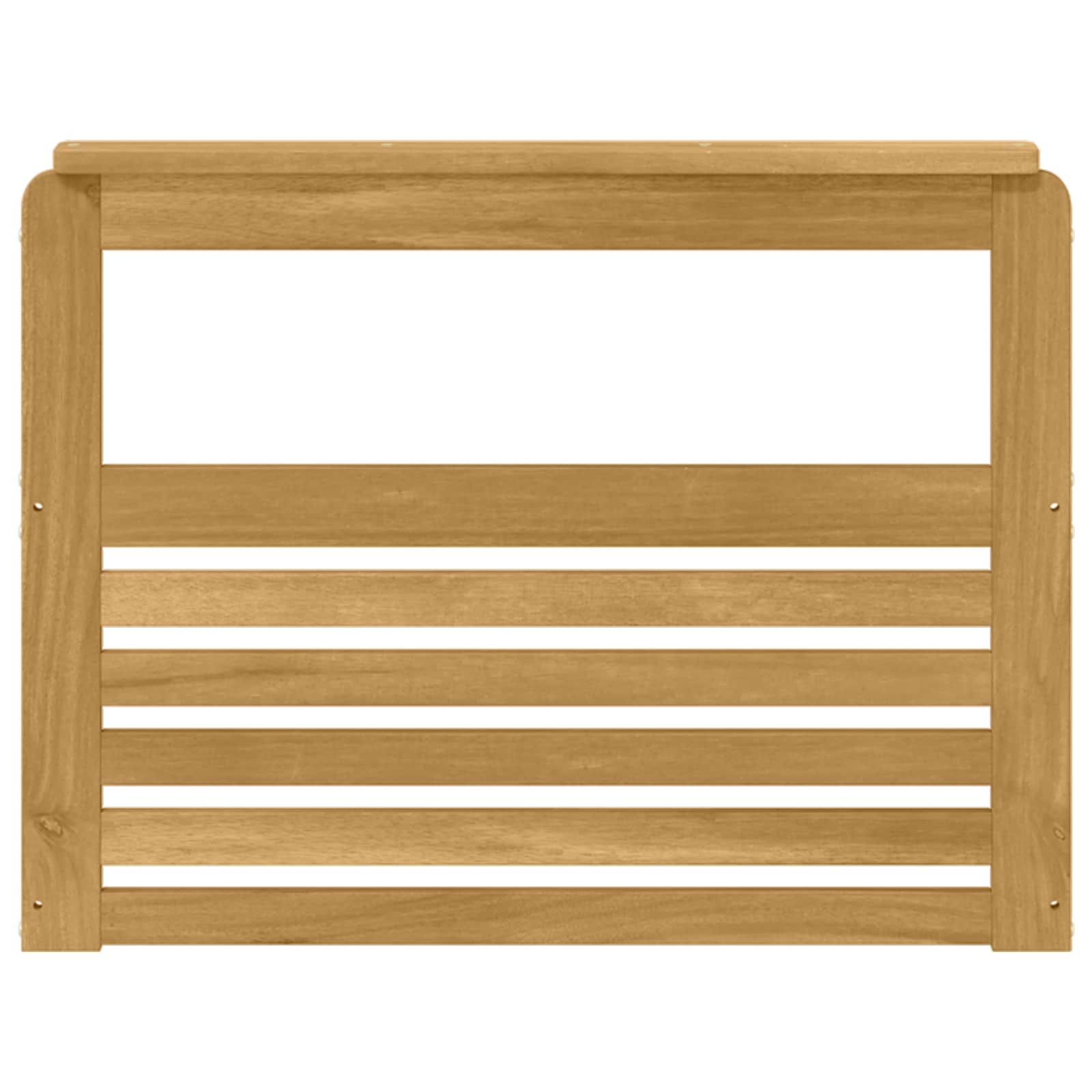 vidaXL Armrests Module 2 pcs White 79 x 6 x 61 cm Solid Acacia Wood 5
