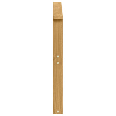 vidaXL Armrests Module 2 pcs White 80 x 6 x 61 cm Solid Acacia Wood 6