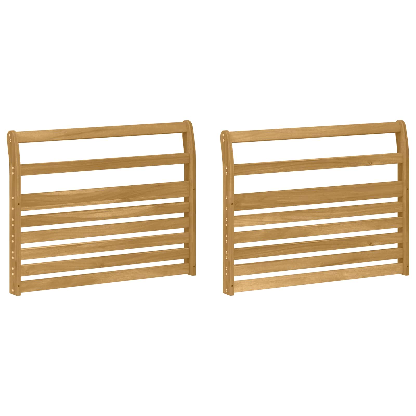 vidaXL Armrests Module 2 pcs White 78.5 x 8.5 x 60 cm 2