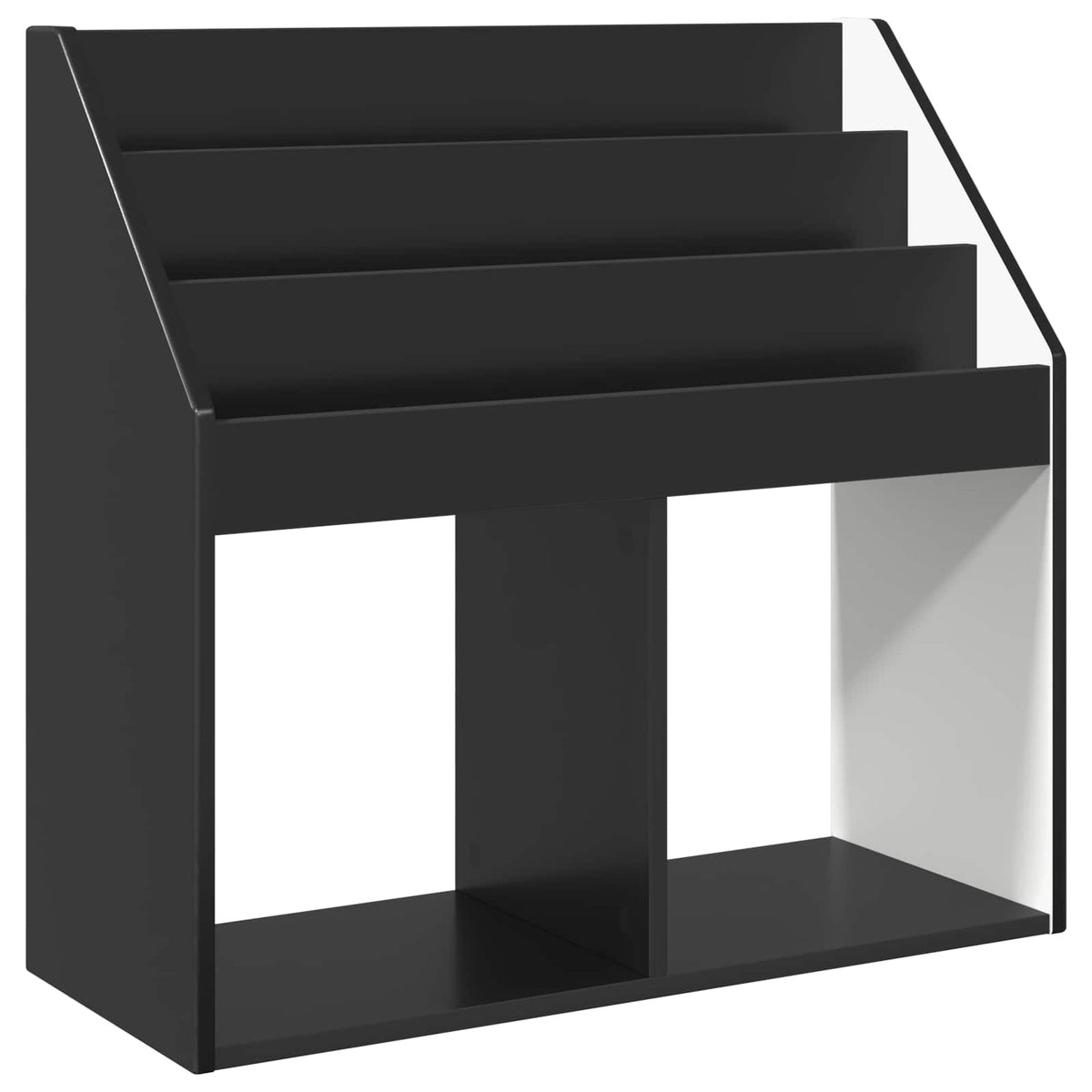 Kids Bookshelf 72.5 x 29.5 x 69 cm Engineered Wood Black