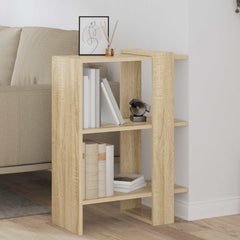 vidaXL Bookshelf 2-Tier 52 x 25 x 71.5 cm Engineered Wood Sonoma Oak 1