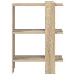 vidaXL Bookshelf 2-Tier 52 x 25 x 71.5 cm Engineered Wood Sonoma Oak 5