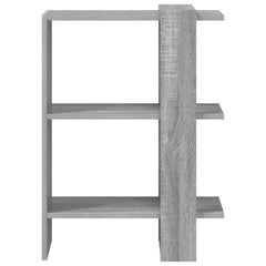 vidaXL Bookshelf 2-Tier 52 x 25 x 71.5 cm Engineered Wood Grey Sonoma 5