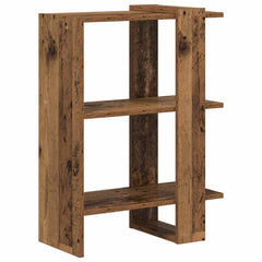 vidaXL Bookshelf 2-Tier 52 x 25 x 71.5 cm Engineered Wood Old Wood 2