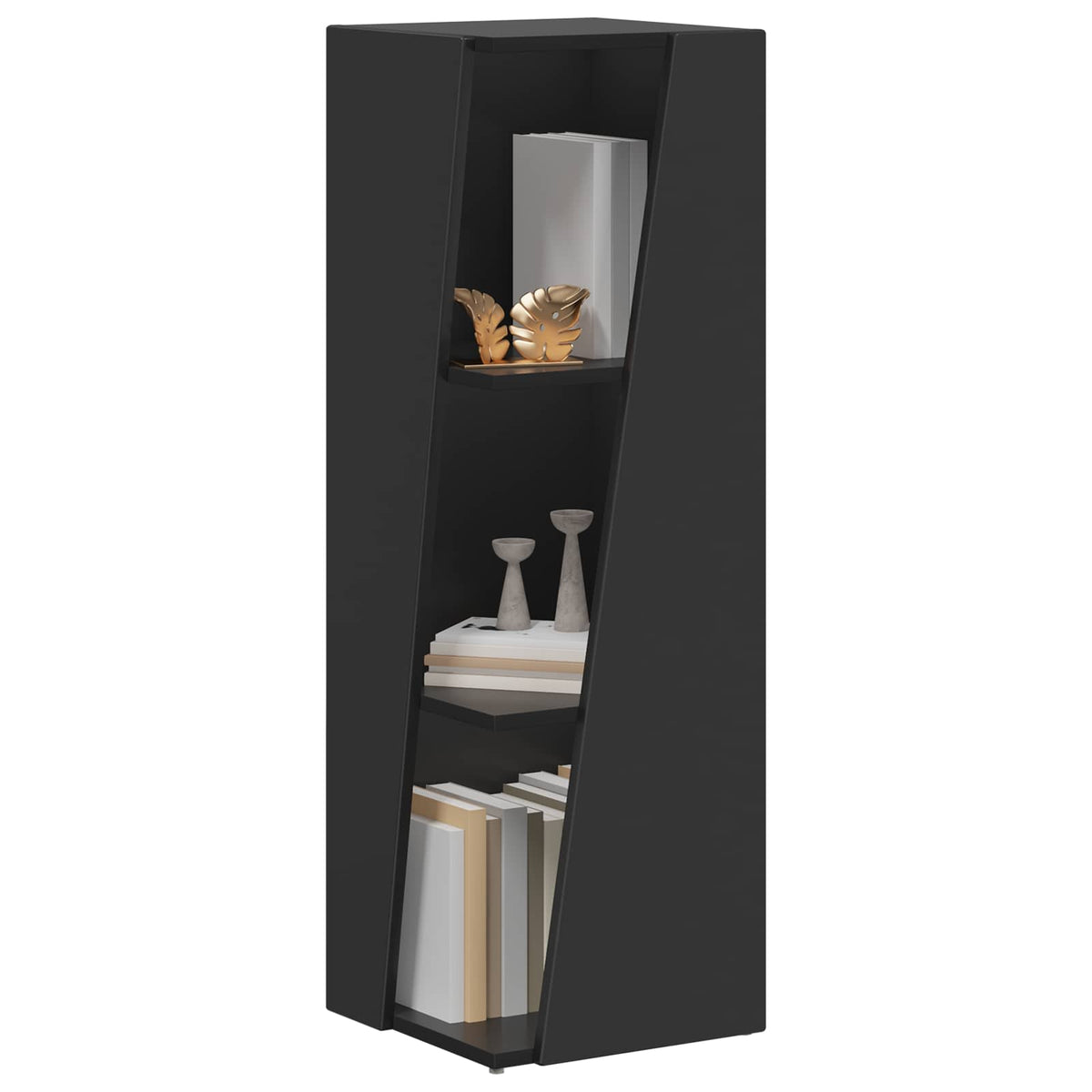 Side Shelf 33 x 32 x Engineered Wood Black 100.5 cm