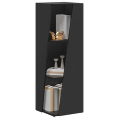 Side Shelf 33 x 32 x Engineered Wood Black 100.5 cm