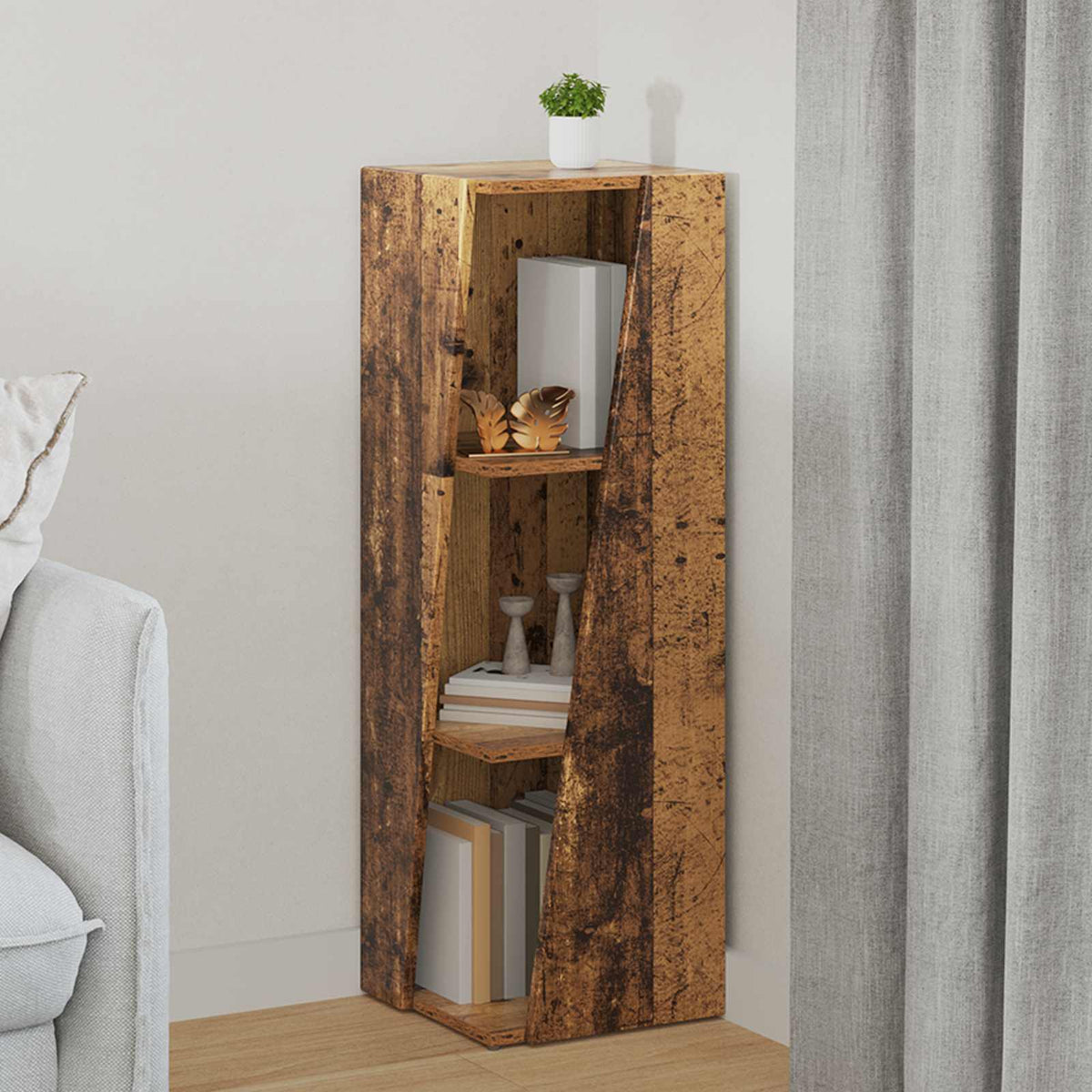 vidaXL Side Shelf 33 x 32 x Engineered Wood
