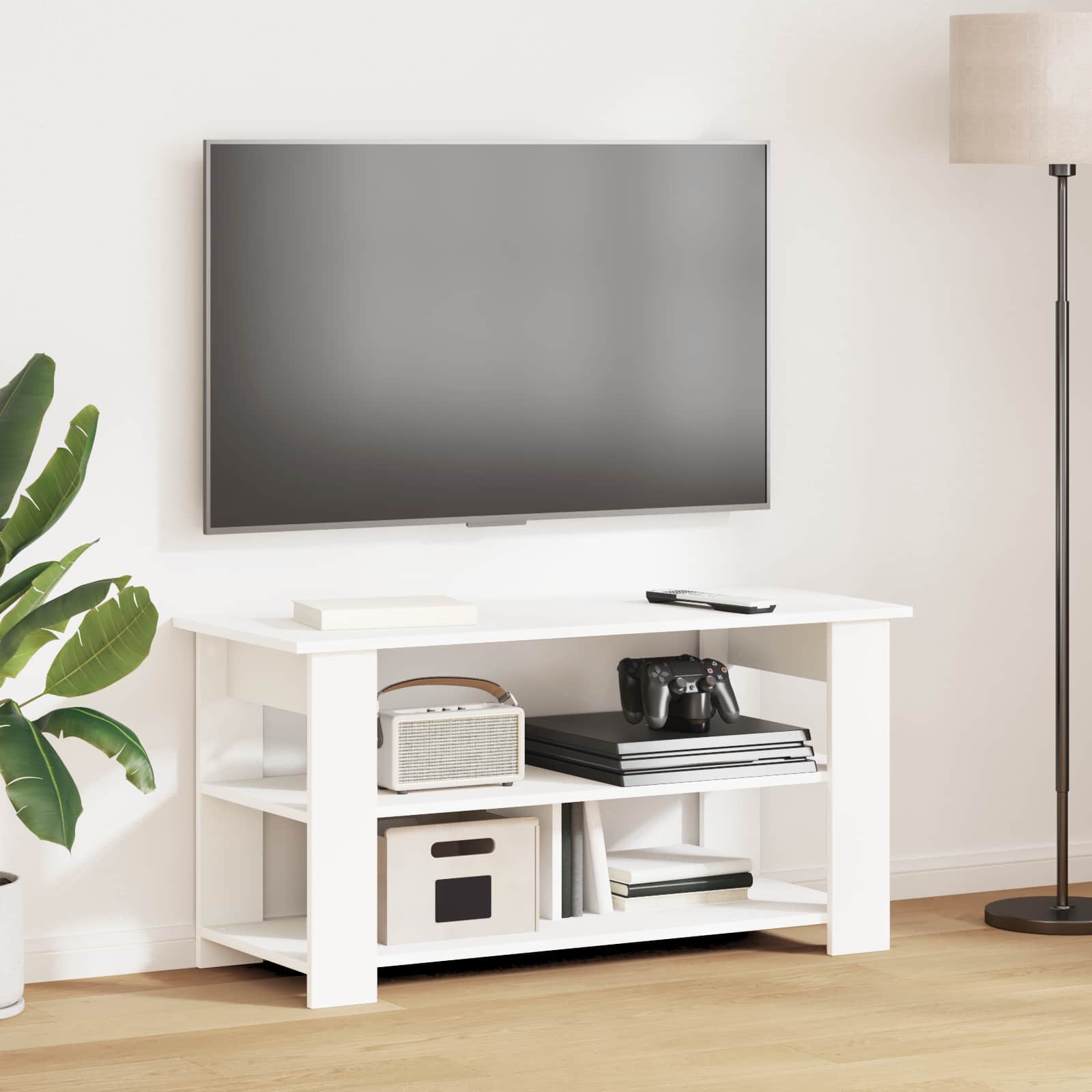 vidaXL TV stand White 100 x 40 x 50 cm 1