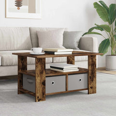 Coffee Table 77 x 55 x 42 cm Engineered Wood Smoked oak