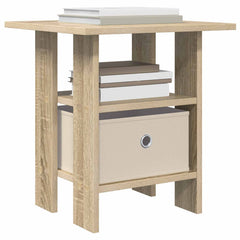 vidaXL Bedside Table 2 pcs Sonoma Oak 41 x 40 x 45 cm Engineered Wood 3
