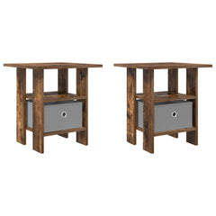 vidaXL Bedside Table 2 pcs Smoked Oak 41 x 40 x 45 cm Engineered Wood 2